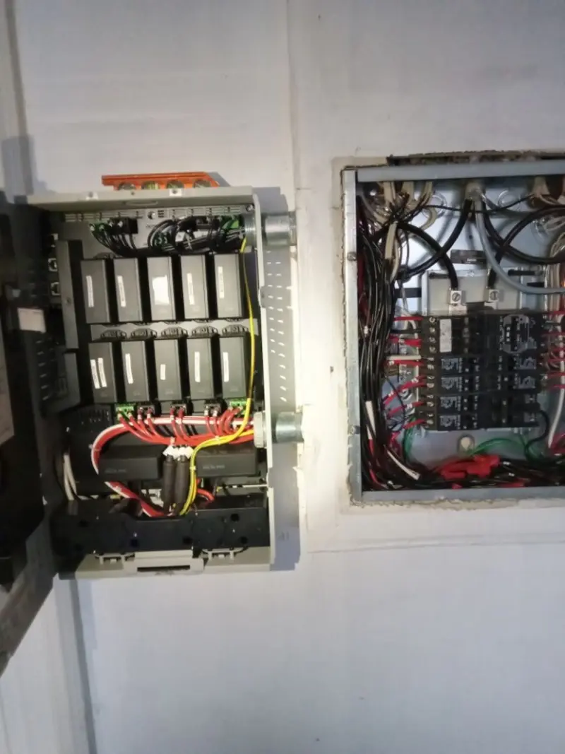 Electrical panel upgrade completed for Security Camera Wiring in Town 'n' Country